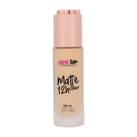 BASE DE MAQUILLAJE LIQUIDA MATTE 12 HRS PINK UP