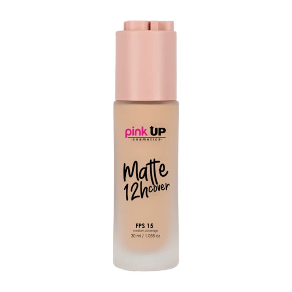 BASE DE MAQUILLAJE LIQUIDA MATTE 12 HRS PINK UP