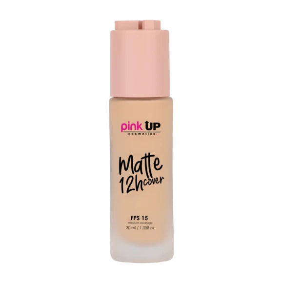 BASE DE MAQUILLAJE LIQUIDA MATTE 12 HRS PINK UP