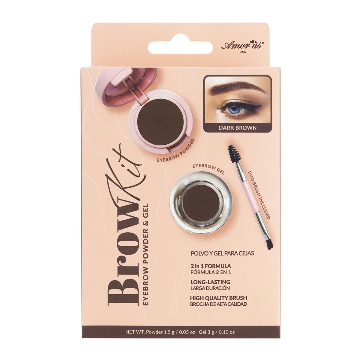 BROW KIT POLVO Y GEL PARA CEJAS AMOR US
