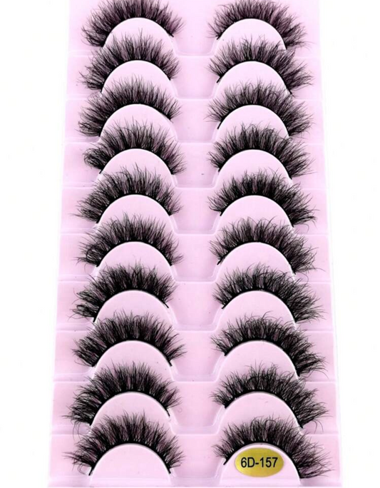 PESTAÑAS POSTIZAS SET CON 10 PARES