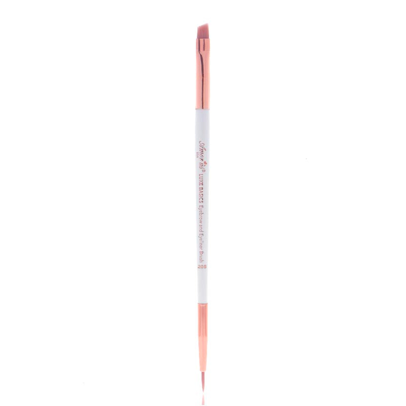 BROCHA DELINEADOR DE OJOS Y CEJAS LUXE BASICS N. ° 208 AMOR US